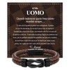 VGWON Bracciale double in leather da uomo IT, No gemstone