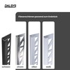 Dalsys End piece for tile rail 10 mm, square profile