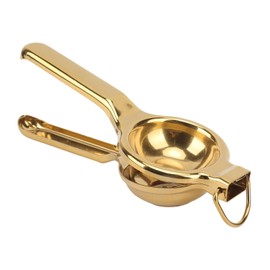 Lemon Squeezer Stainless Steel Orange Lime Citrus Juicer Citrus Juicer for Squeezing Lemons Limes Citrus Juicer (Gold)