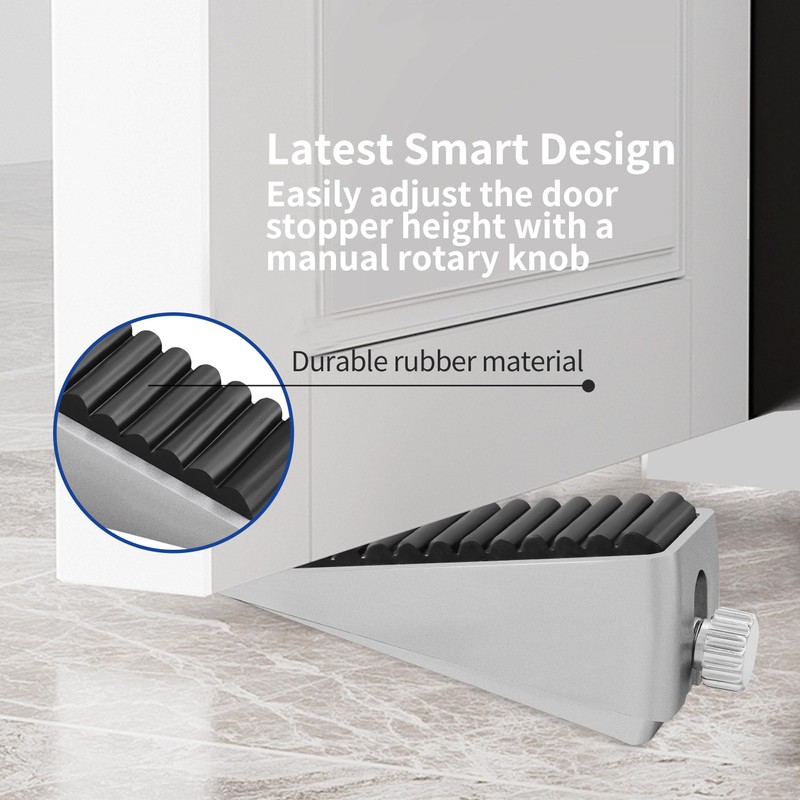 Strongest Adjustable Door Stoppers - Techoln Large Door Stoppers for
