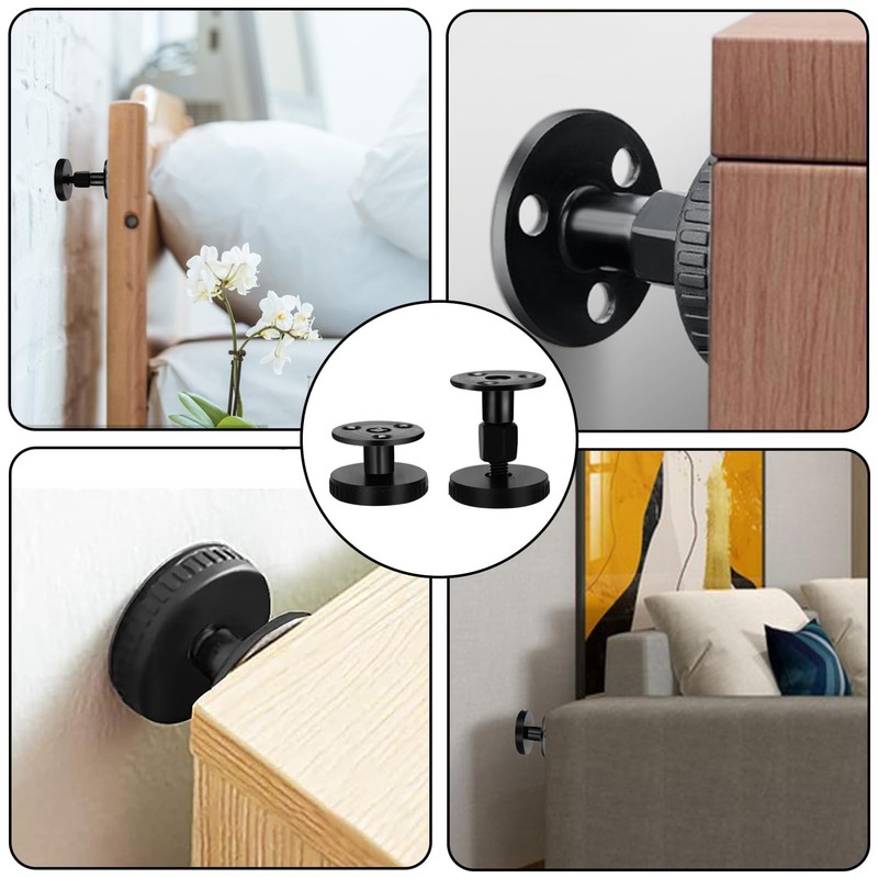 Teokantz Pack of 8 Wall Spacers, Adjustable Bed Frame, Anti-Shake