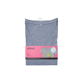 Cricut Women's V Neck T-Shirt Gray-XXL Infusible Ink Blanks