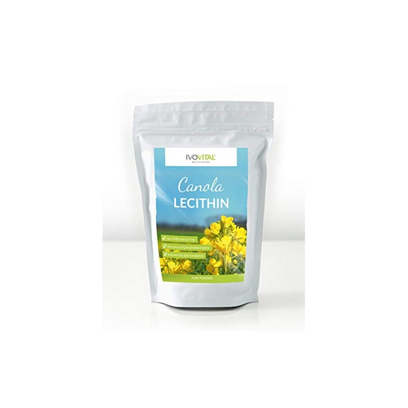 Canola Lecithin Powder, IVOVITAL®, Non-GMO and Soy Free (1200g)