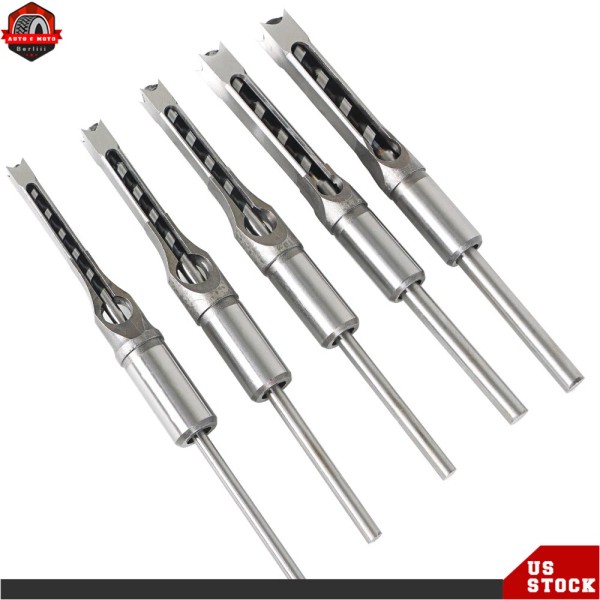 berliii 7 Pack Square Hole Drill Woodworking Square Hole Tenon