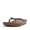 FitFlop Women's IQUSHION FLIP Flop-Solid, Bronze, 11