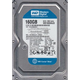 WD1600AAJS-61M0A0 WESTERN DIGITAL 160GB 7200RPM HARD DRIVE P/N: WD1600AAJS-61M0A0 - WESTERN DIGITAL