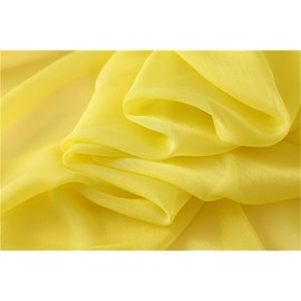 MEDUOLA Women's Scarf 185 x 110 cm Rayon Silk Beach Scarf Sun Protection Soft Fabrics Bright Colours Elegant Designs Beach Photo Accessories, yellow, Unit size