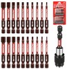 21-Piece 2.5" Hex Head Allen Wrench Drill Bit Set, 1/4"