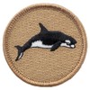 Killer Whale Patrol Patch - 2" Diameter Round Embroidered Patch