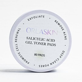 2% Salicylic Acid +10% Glycolic Acid Toner Pads - ORLASKIN Resurfacing Pads for Face with Vitamins B5, C & E, Exfoliating Facial Peel for Dark Spots, Blackhead, Acne for Sensitive Skin 80 Pads