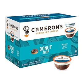 Cameron's Coffee Donut Shop Blend Single Serve Pods, 12 Count, 4.33 Ounce (Pack of 6)