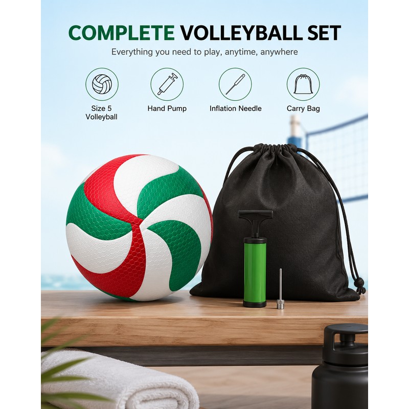 Model 5000 Size 5-Style Volleyball – PU Leather Training Ball