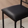 VECELO Small Bar Table and Chairs Tall Kitchen Breakfast Nook