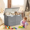 Roobyl Large Toy Box with Flip-Top Lid, Collapsible Storage Organizer