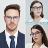 Bifocal Reading Glasses Women Men Round Blue Light Blocking Computer