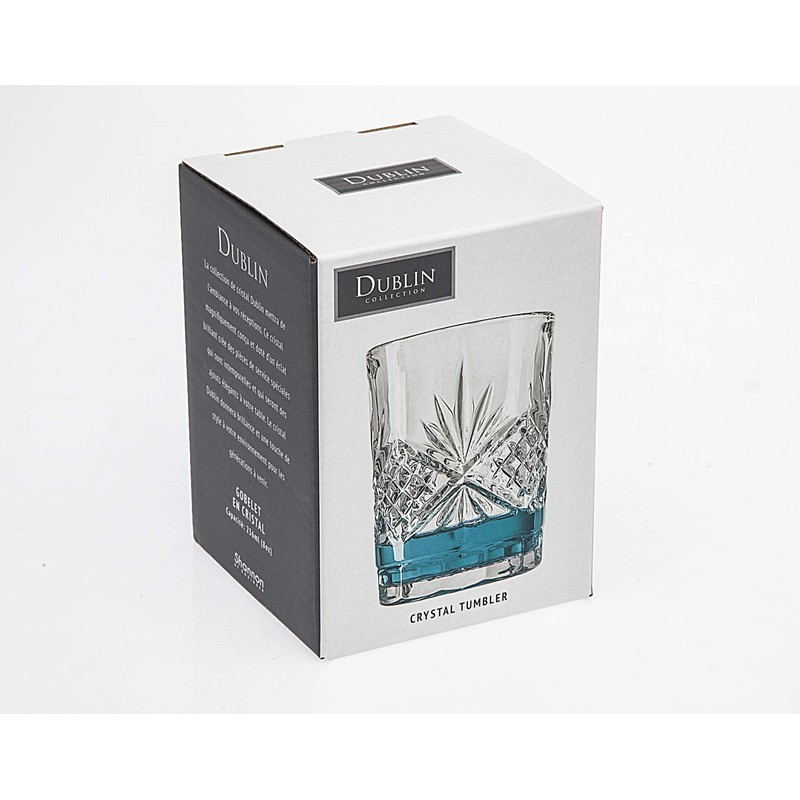 Godinger Bathroom Tumbler Cup Glass, Water Glass, Toothbrush Holder -