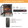 Innoflame 18" Electric Fireplace Stove, Freestanding Fireplaces Heater with Realistic