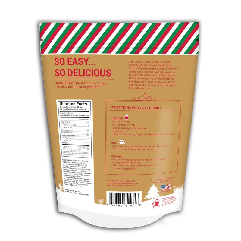 Candy Cane Creme Drink Mix, 4 LB Bag