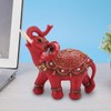 CHEOTIME Elephant Statue, Wealth Lucky Feng Shui Elephant Figurine Home