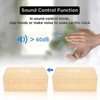 Wooden Clock Alarm Mobile Phone Wireless Charging Wood Voice Control