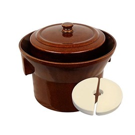 HoneyJar Kerazo 5 L (1.3 Gal) K&K Keramik German Made Fermenting Crock Pot Form_1 Kerazo 5 L (1.3 Gal) K&K Keramik German Made Fermenting