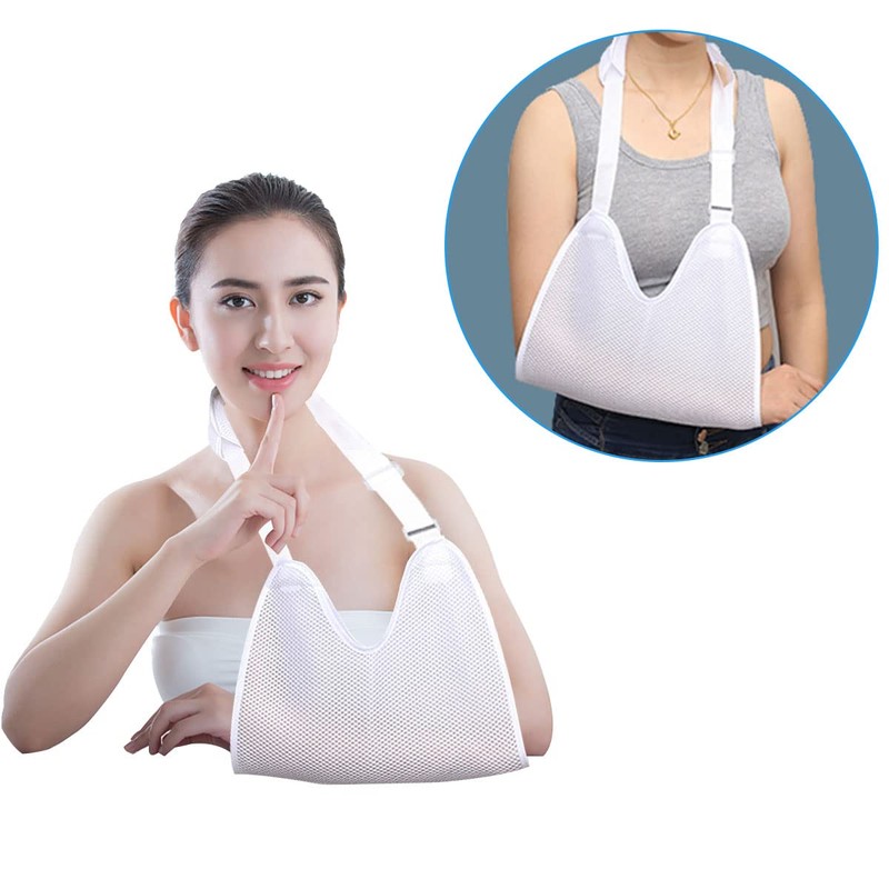 Kiuiom Arm Sling Shoulder, Adjustable Arm Loop with Breathable Mesh