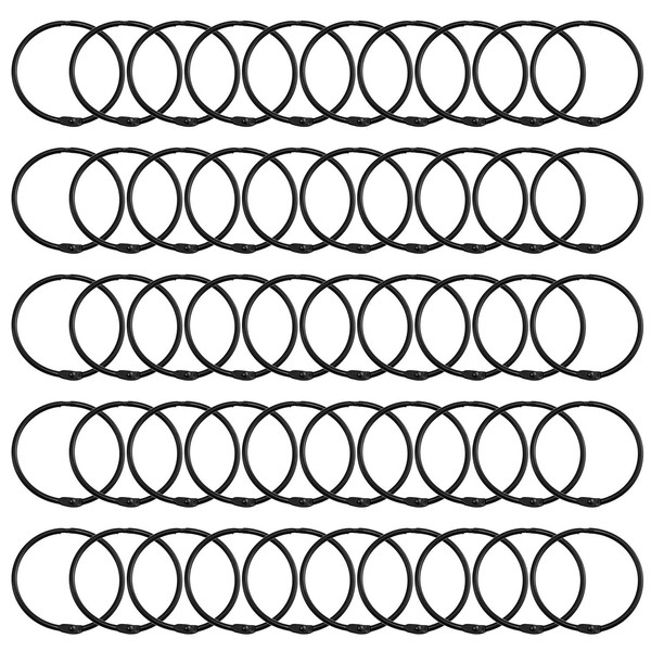 Lind Kitchen 50PCS 2" Book Ring Metal Loose Leaf Binder