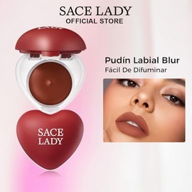 SACE LADY Lip Pudding en Tarro – Tinta Labial Mate Suave con Efecto Blur, Transfer-Proof, Textura Ligera Hidratante, Difuminable y Multiuso,P09 Soft C
