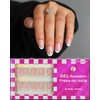 16 tamaños de uñas postizas ovaladas cortas, redondas cortas con