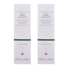 Max Clinic Cica Biome Oil Foam 110g 2 pieces Soothing Care Centella asiatica Cleansing Foam Cleansing Oil / 맥스클리닉 시카 바이옴 오일폼 110g 2개 진정케어 병풀 클렌징폼 클렌징오일