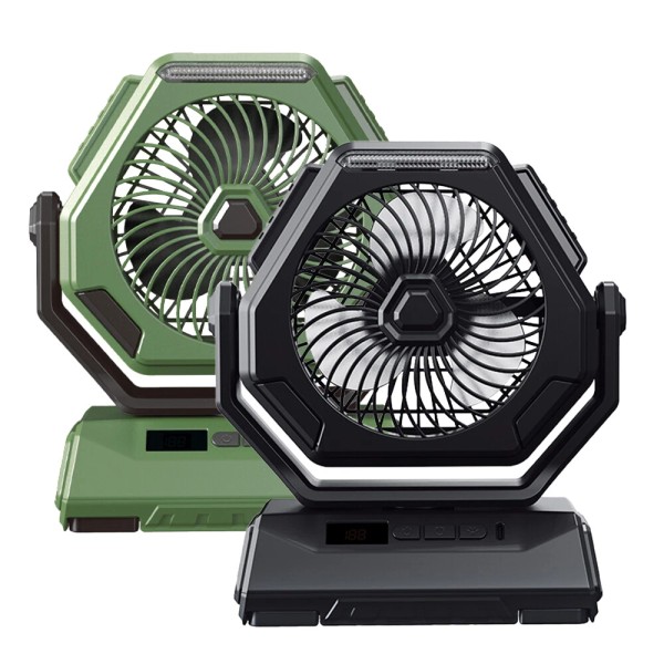 Portable Battery Powered Fan USB Rechargeable Camping Tent Fan with