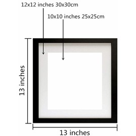 NIHO-JIUMA Diamond painting wood frames,suitable for 12X12 inch 30x30cm diamond art, oil paintings and various pictures, and it is composed of wood frame and plexiglass. (Black,2 Pack)