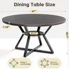 Concho 47" Round Kitchen Dining Room Table for 4-6 Circle