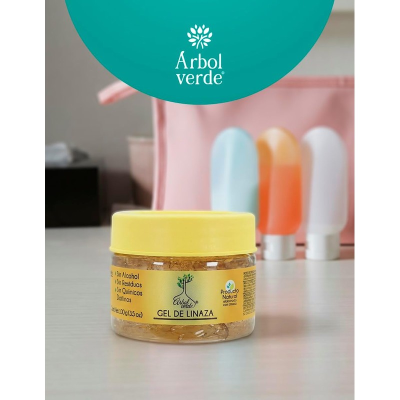 Gel fijador Árbol Verde con Extracto de Linaza 100g