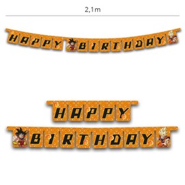 Converparty Festone Girlanda Happy Birthday Dragon Ball, 1pz