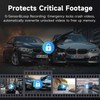 Dash Cam Front and Rear, 2.5K+1080P Dual Dash Camera for