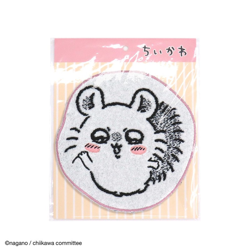 Chiikawa 41-1200120 Die Cut Towel Handkerchief, Purple, Momonga, Die Cut,