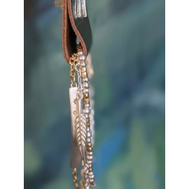 Lucky Brand $45 NWT LUCKY BRAND Star Layer Bracelet And Two Earring Set - Chain Beads Charms