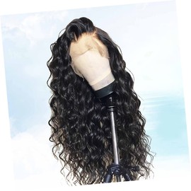 Minkissy Women Long Curly Hair Lace Front Wig Natural Looking Synthetic Hairpiece for Daily Wear Parties and Cosplay Beautiful Elastic Net Design Bigls