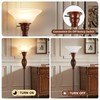 70" Torchiere Floor Lamp with NightLight - Victorian Style Standing