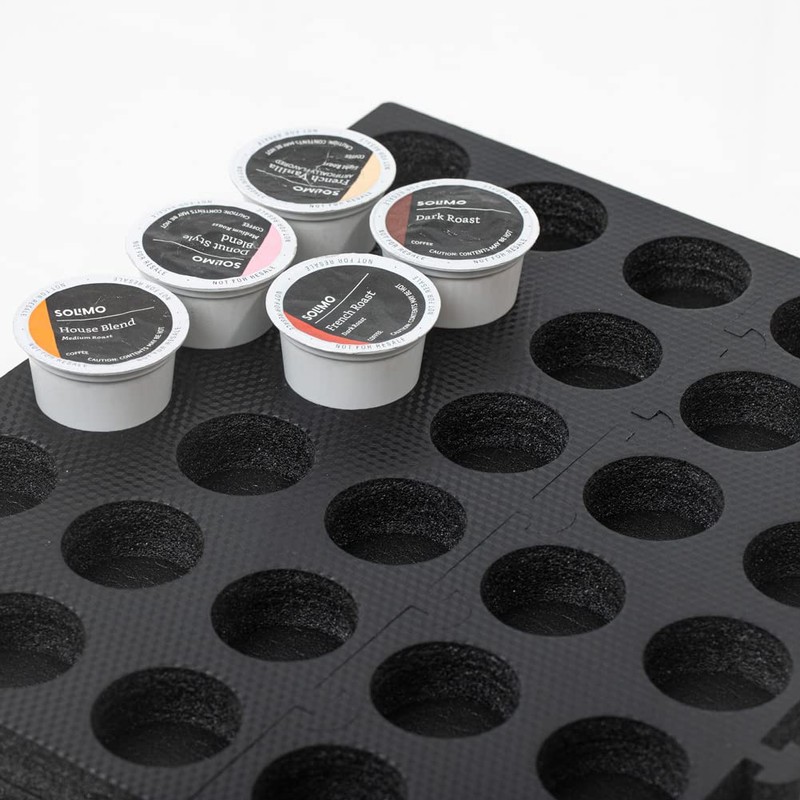 wobivcs Coffee Pod holder DIY Size Organizer 60 Compatible Tray