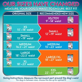 Simple Solution True Fit Disposable Dog Diapers for Female Dogs - Super Absorbent with Wetness Indicator - XXL (Waist 22-37in) - 30 Count