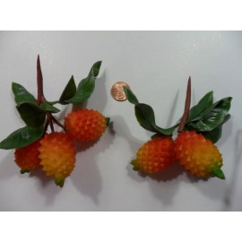 Unbranded 2 Plastic 3 Pinapple Pick - Hong Kong - Vintage