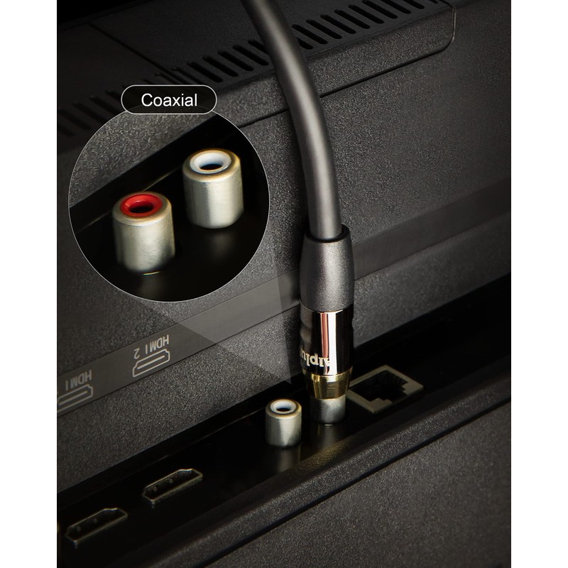 Alpluto Subwoofer Cable - RCA to RCA Audio Cable, Dual