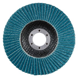 RHODIUS LSZ F2 | Pack of 5 Diameter 125 mm Grain 40 Flap Discs | Made in Germany | Metal Grinding Disc for Angle Grinders | Slat Disc | Fan Grinder