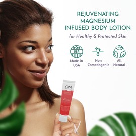 OM Botanical OM Botanical Magnesium Body Lotion | No Sting, No Itch | Ultra-Hydrating Organic Body Butter & Magnesium Cream for Hands, Feet & Body | Fast-Absorbing, All-Natural Relief in a 150ml Eco-Friendly Tube