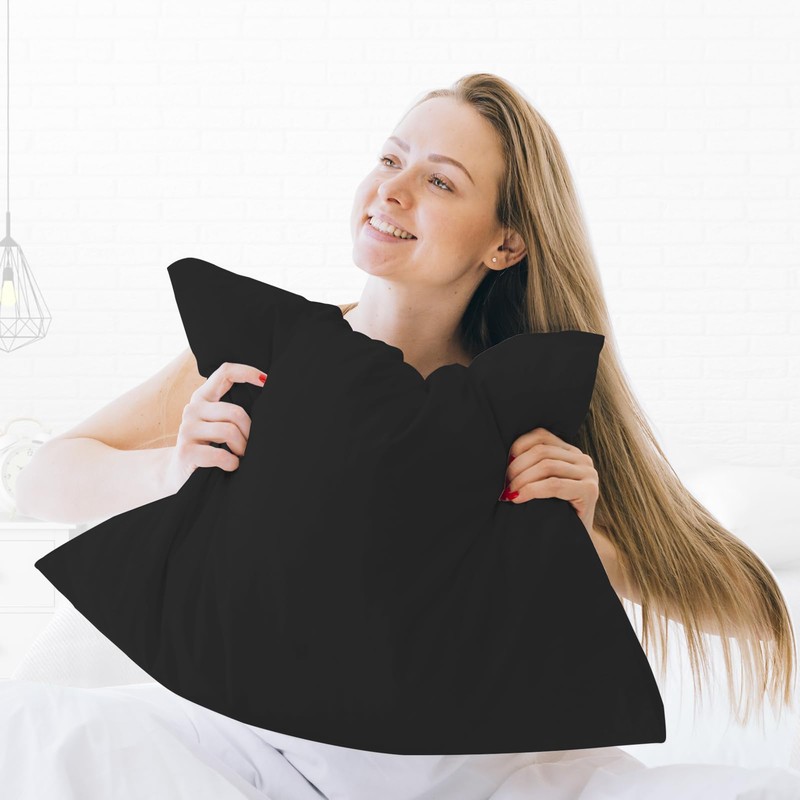 Pamposh Pillow Cases 2 Pack Premium Brushed Microfibre Pillow Covers