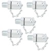 5Pcs Hydraulic Testing Adapter Thread Test Coupling Connectors Pressure Measuring