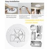 1Pack 20 Inch Remote Control Dimmable Large LED Flush Mount