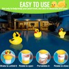 Pool Chlorine Floater with Light,Duck Chlorines Floaters with Adjustable Flow,Solar